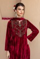 RED LUXURY VELVET FUSION SET